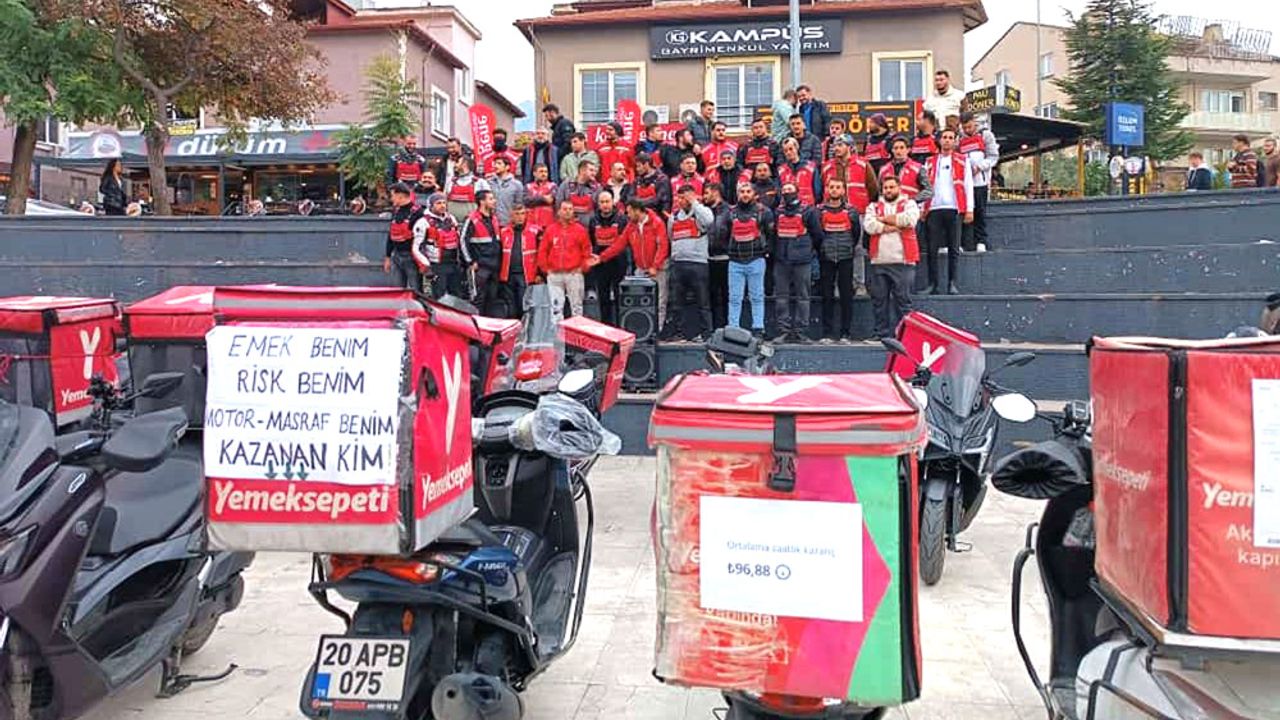 KURYELERDEN İŞ BIRAKMA EYLEMİ