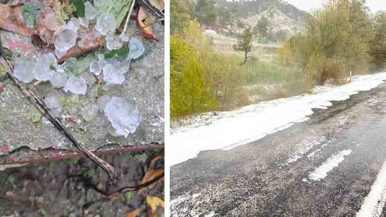 ÇAMELİ’Yİ DOLU VURDU