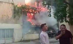 TEK KATLI EVDE KORKUTAN YANGIN