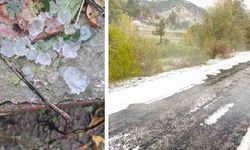 ÇAMELİ’Yİ DOLU VURDU