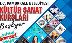 PAMUKKALE’DE KÜLTÜR SANAT KURSLARI BAŞLIYOR