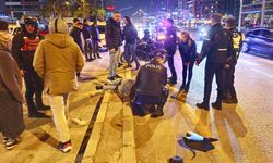 KONTROLDEN ÇIKTI, YÖN TABELASINA ÇARPTI