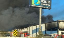 FİLTRE FABRİKASINI ALEVLER SARDI