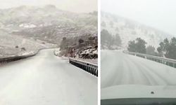 YÜKSEK KESİMLERDE KAR YAĞIŞI BAŞLADI