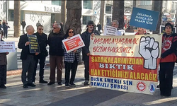EMEKLİLER ALANLARA ÇIKTI, YETERSİZ MAAŞLARI PROTESTO ETTİ
