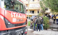 APARTMAN DAİRESİNDE KORKUTAN YANGIN