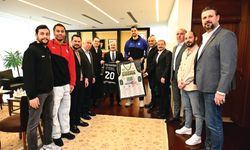 YUKATEL MERKEZEFENDİ BELEDİYESİ DENİZLİ BASKET’TEN VALİ KÖŞGER’E ZİYARET