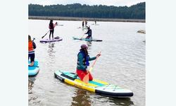 YAYLA GÖLÜ, KANOCULARI AĞIRLADI