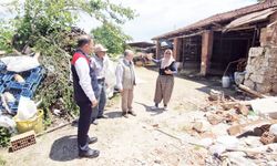 YANGIN MAĞDURU AİLEYE  TARIM’DAN YARDIM ELİ