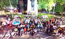 400 BİSİKLETLİ PEDAL ÇEVİRDİ