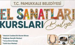 ÜCRETSİZ EL SANATLARI KURSLARI BAŞLIYOR