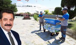 PAMUKKALE’DE ÇÖP KONTEYNERLERİ SANATA DÖNÜŞTÜ