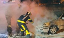 ACIPAYAM’DA ARAÇ ALEVLERE TESLİM OLDU