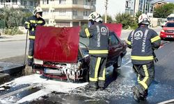 SARAYKÖY’DE ARAÇ ALEVLERE TESLİM OLDU