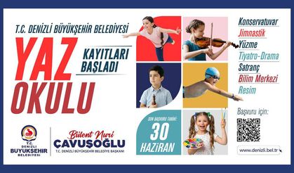 DENİZLİ BÜYÜKŞEHİR YAZ OKULU KAYITLARI BAŞLADI