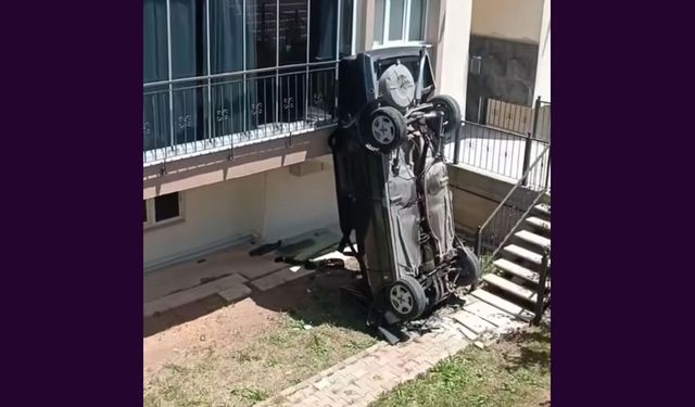 ADAY SÜRÜCÜ BAHÇEYE UÇTU