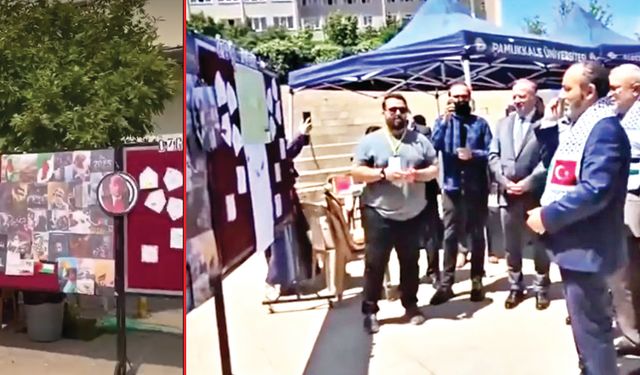 PAÜ’DEKİ FİLİSTİN’E DESTEK ETKİNLİĞİNDE DİKKAT ÇEKEN ANLAR