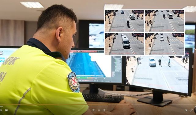 DENİZLİ’DE KAVŞAK VE YOLLAR  209 KAMERA İLE İZLENİYOR