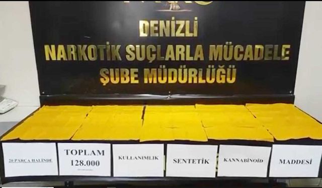 128 BİN KULLANIMLIK ZEHİRİ POLİSTEN SAKLAYAMADILAR