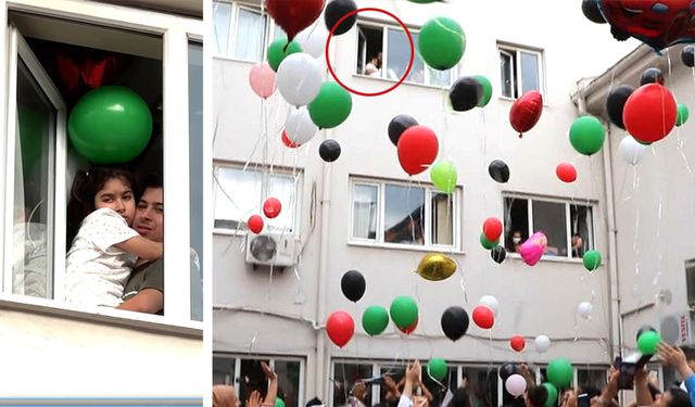 BALONLAR FİLİSTİN İÇİN UÇURULDU