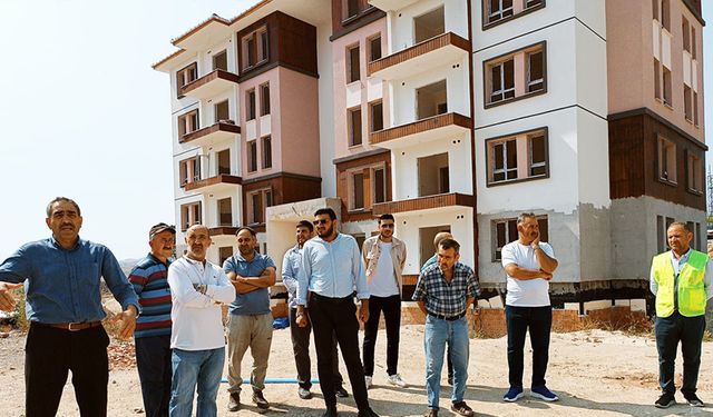 SARAYKÖY TOKİ İŞÇİLERİNİN MAAŞ İSYANI