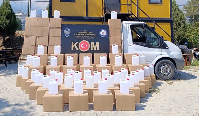 POLİSTEN SAHTE  ALKOL BASKINI