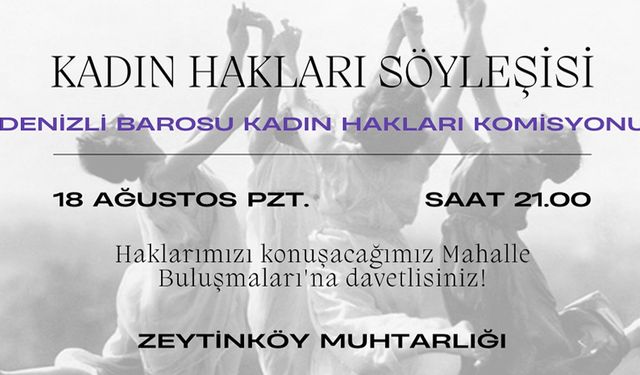 KADINLARA HAKLARI ANLATILACAK