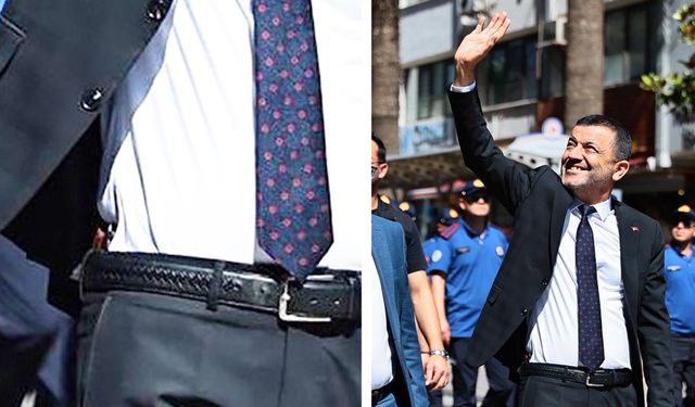 BAŞKAN ÇAVUŞOĞLU BELİNDE SİLAHLA GÖRÜNTÜLENDİ