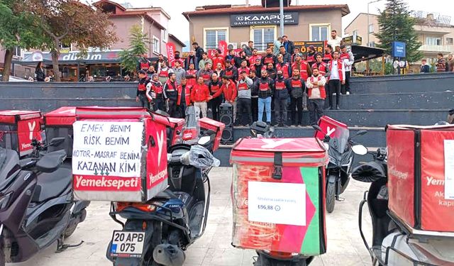 KURYELERDEN İŞ BIRAKMA EYLEMİ