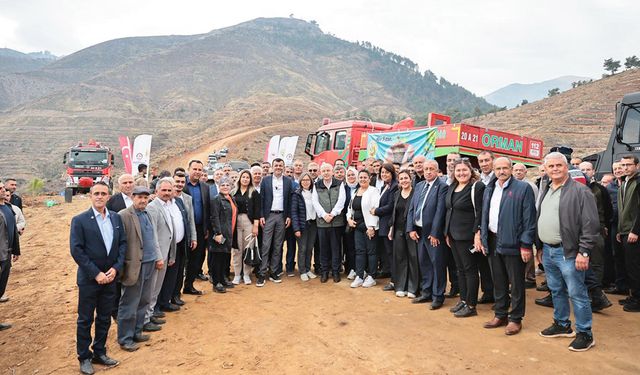 YANAN ALANA FİDAN DİKTİLER