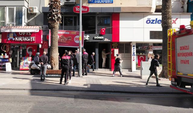 DÖNERCİDE KORKUTAN YANGIN