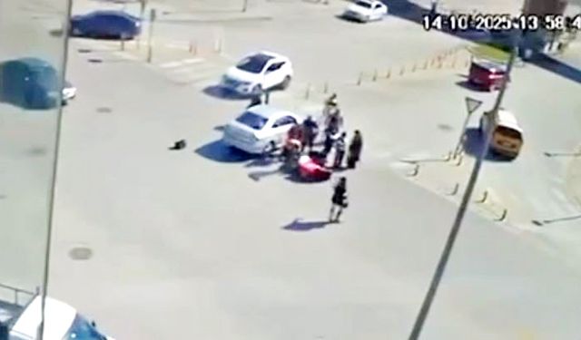 OTOMOBİL İLE MOTOSİKLET ÇARPIŞTI SÜRÜCÜ YARALANDI