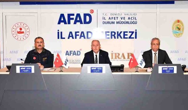 DENİZLİ’DE GÜNDEM AFETLERE HAZIRLIK