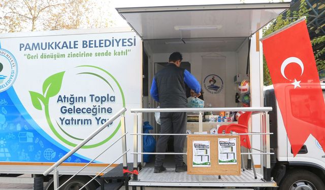 PAMUKKALE’DE GERİ DÖNÜŞÜM SEFERBERLİĞİ