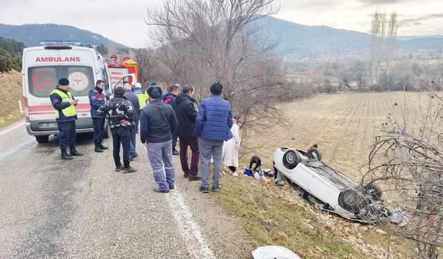 ÇAMELİ’DE KORKUTAN KAZA