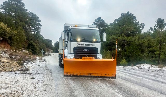 ÇAMELİ’NİN TUZLAMA ARACI GÖREVDE