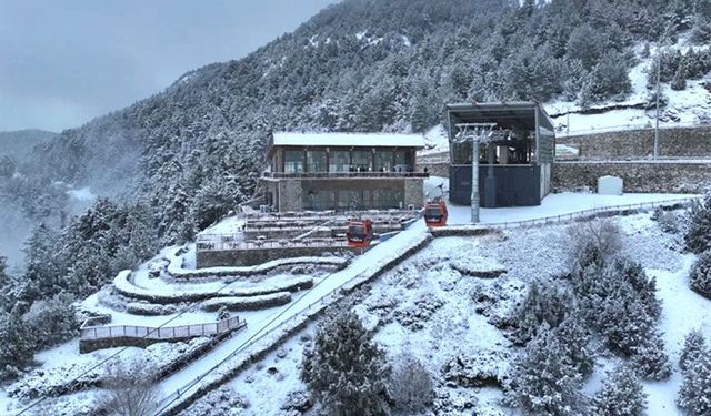 TADİLAT BİTTİ, OLUMSUZ HAVA VURDU TELEFERİK AÇILMADAN KAPANDI