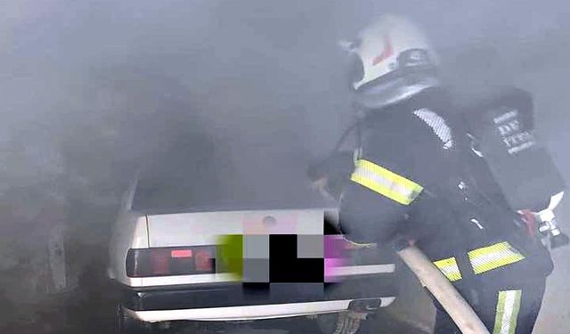 OTOPARKTA YANGIN PANİĞİ