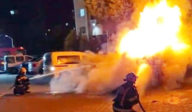 ARAÇ ALEV TOPUNA DÖND