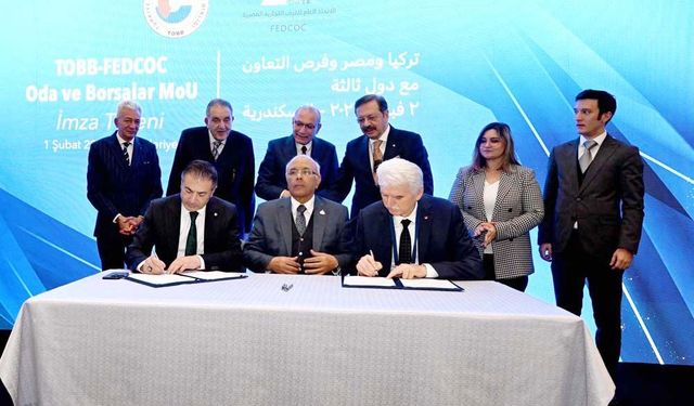 DTB BAŞKANI TEFENLİLİ KALYUBİYE TİCARET ODASI’YLA PROTOKOL İMZALADI