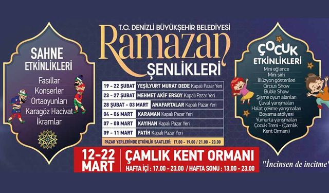 57 AYRI NOKTADA İFTAR SOFRASI KURULACAK