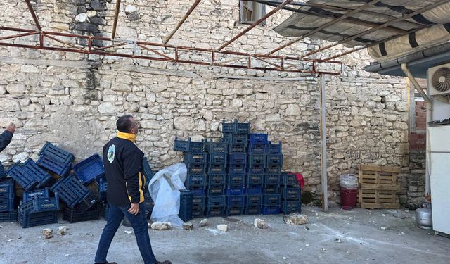 GÜNEY BELEDİYE BAŞKANI ERAYDIN, HASAR TESPİTİ YAPTI