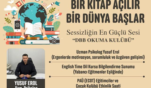 “BİR KİTAP AÇILIR BİR DÜNYA BAŞLAR”
