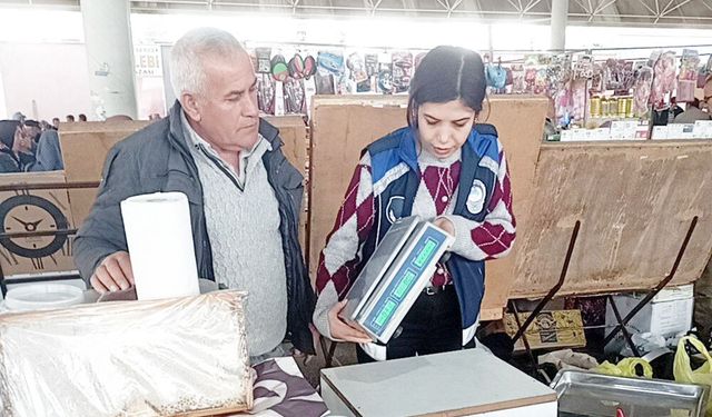 ÇAMELİ’DE TERAZİ DENETİMİ