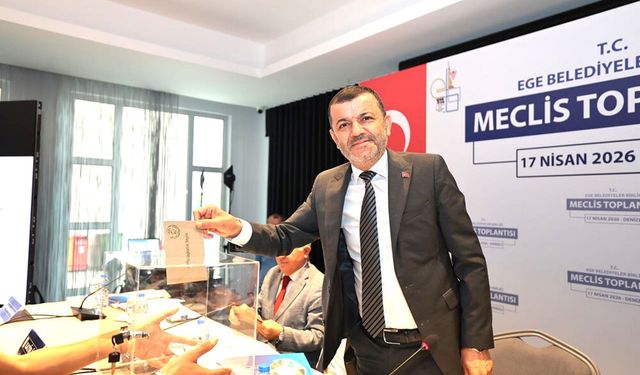 EGE BELEDİYELER BİRLİĞİ’NDE BAŞKAN YENİDEN ÇAVUŞOĞLU