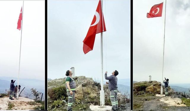 BULDAN BAYRAKLARLA DONATILIYOR