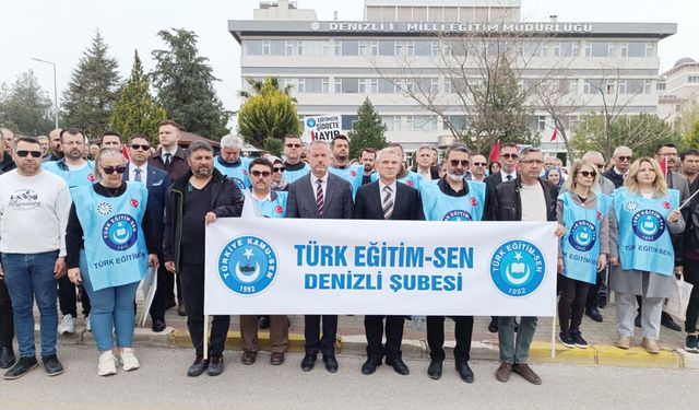 TÜRK EĞİTİM-SEN’DEN MİLLİ EĞİTİM MÜDÜRLÜĞÜ ÖNÜNDE TEPKİ