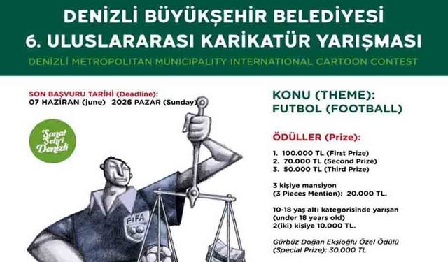 DÜNYA ÇİZERLERİ DENİZLİ’DE BULUŞUYOR