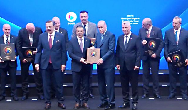 CUMHURBAŞKANI ERDOĞAN'DAN DTO BAŞKANI ERDOĞAN'A “HİZMET ŞEREF” ÖDÜLÜ