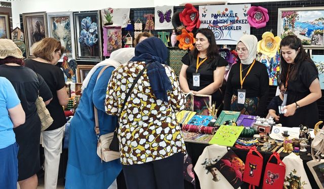 KURSİYERLERİN EL EMEĞİ  GÖRÜYE ÇIKTI